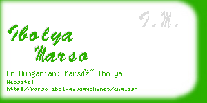 ibolya marso business card